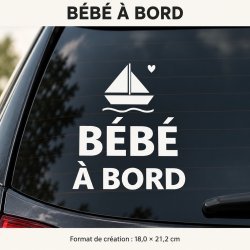 Sticker bébé à bord Petit mousse | Fun-Stickers