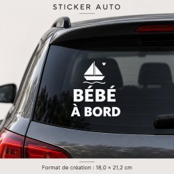 Sticker bébé à bord Petit mousse | Fun-Stickers
