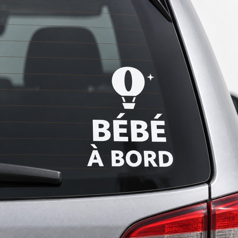 Baby on board car sticker Montgolfière des rêves | Fun-Stickers