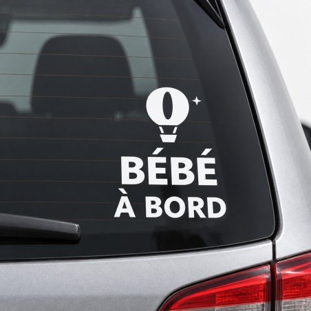Baby on board car sticker Montgolfière des rêves | Fun-Stickers