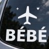 Baby on board car sticker Premier envol | Fun-Stickers