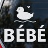 Baby on board car sticker Caneton en escapade | Fun-Stickers
