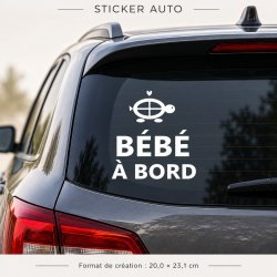 Sticker bébé à bord Tortue des chemins | Fun-Stickers