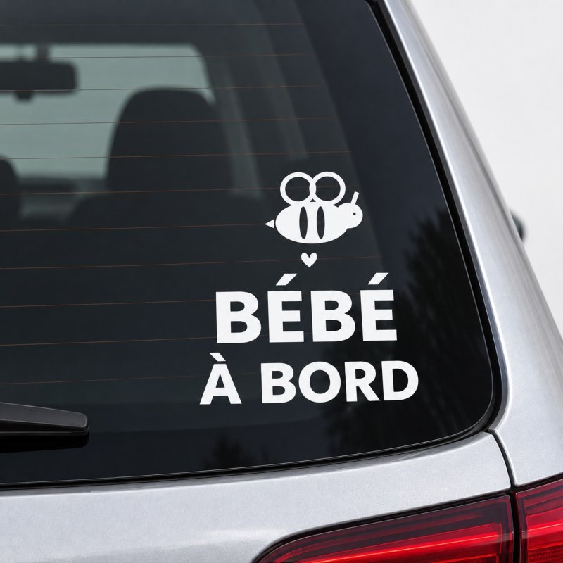 Sticker bébé à bord Petite abeille | Fun-Stickers