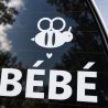 Sticker bébé à bord Petite abeille | Fun-Stickers