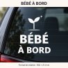 Sticker bébé à bord Notre petite pousse | Fun-Stickers