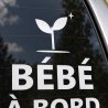 Baby on board car sticker Notre petite pousse | Fun-Stickers