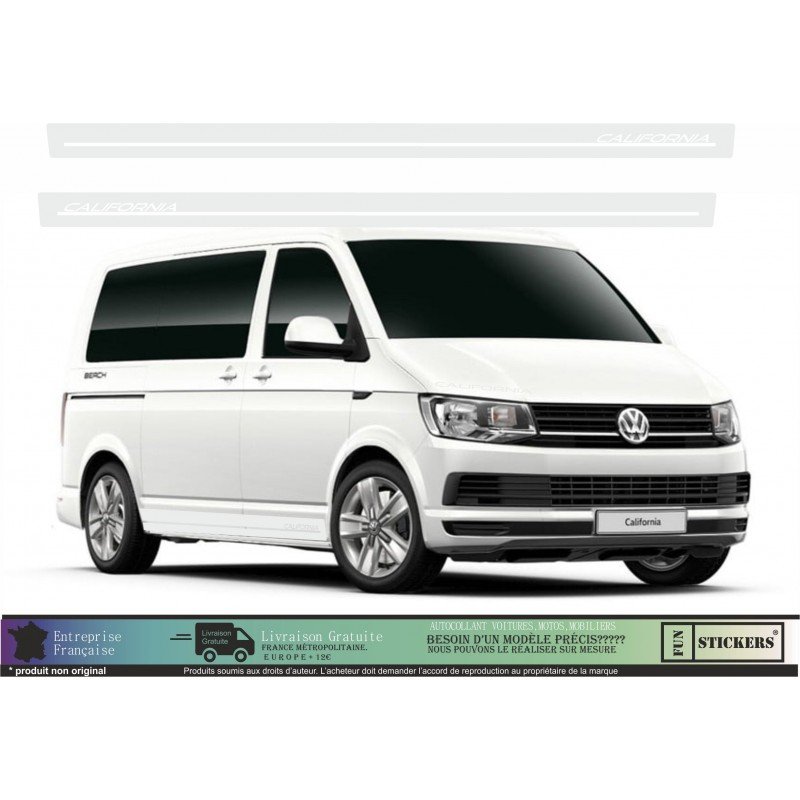VW Transporter T5 T6 kit bandes California autocollant Fun Stickers