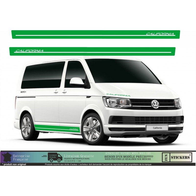 VW Transporter T5 T6 kit bandes California autocollant Fun Stickers