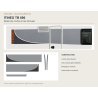 Stickers Itineo TB690 : Bandeaux gris classiques | Fun-Stickers