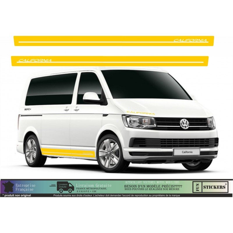 VW Transporter T5 T6 kit bandes California autocollant Fun Stickers