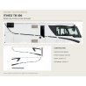 Stickers Itineo TB690 : Filets gris anthracite | Fun-Stickers