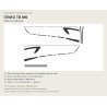 Stickers Itineo TB690 : Filets gris anthracite | Fun-Stickers