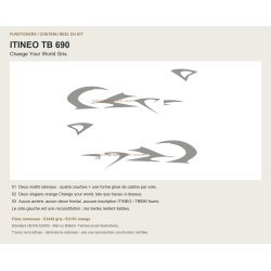 Stickers Itineo TB690 : Change Your World gris | Fun-Stickers