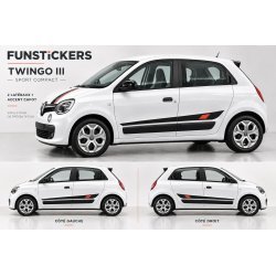 Kit stickers Twingo 3 Sport Compact, côtés et capot