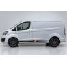 Stickers Transit Custom Hachures et lettrage CUSTOM