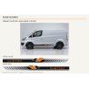 Stickers Transit Custom Hachures et lettrage CUSTOM