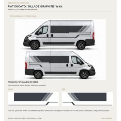 Stickers Fiat Ducato L2H2 Sillage Graphite | Fun-Stickers