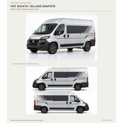 Stickers Fiat Ducato L2H2 Sillage Graphite | Fun-Stickers