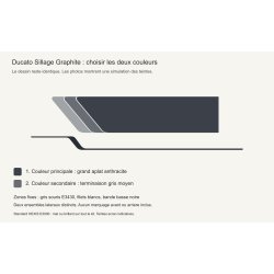 Stickers Fiat Ducato L2H2 Sillage Graphite | Fun-Stickers