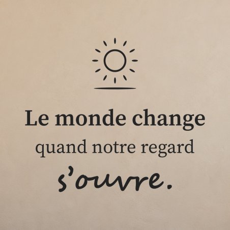 Sticker mural citation — Choisir son regard | Fun-Stickers
