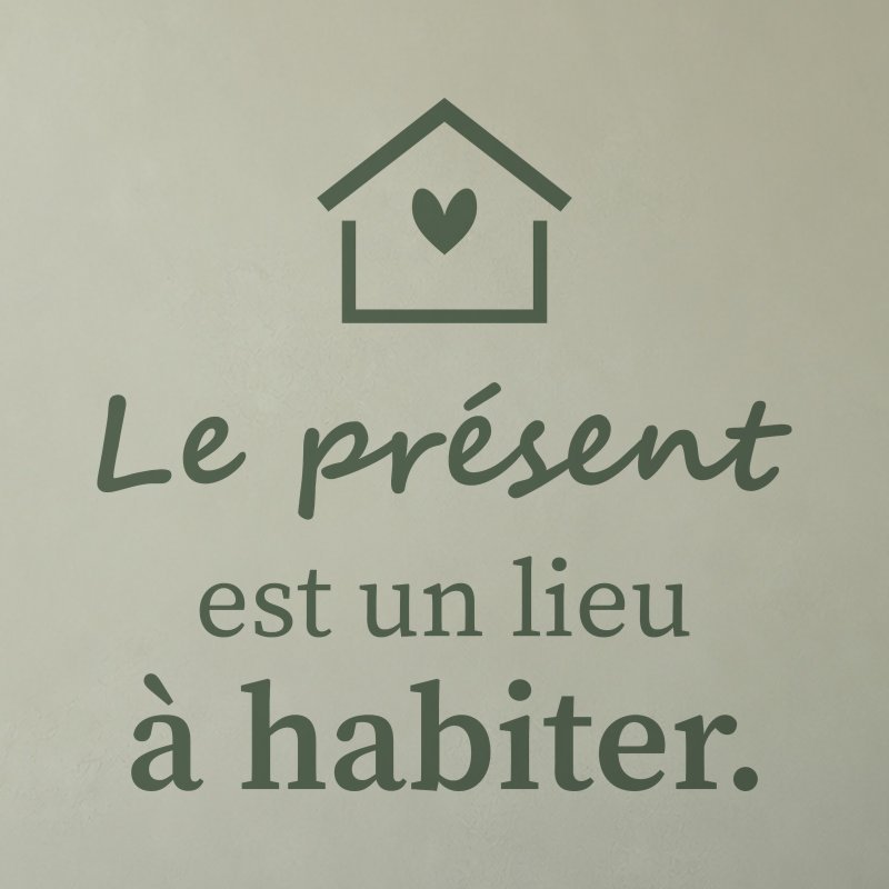 Wall decal Make room for the present | Fun-Stickers