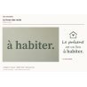 Sticker mural citation — Habiter le présent | Fun-Stickers