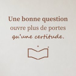 Sticker mural citation — Les bonnes questions | Fun-Stickers