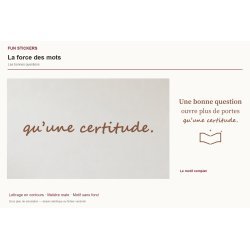 Wall decal Keep curiosity alive | Fun-Stickers