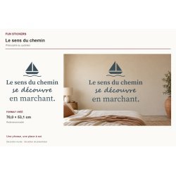 Wall decal Let the path unfold | Fun-Stickers