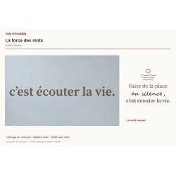 Sticker mural citation — Espace intérieur | Fun-Stickers