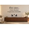 Sticker mural citation — Libre de choisir | Fun-Stickers