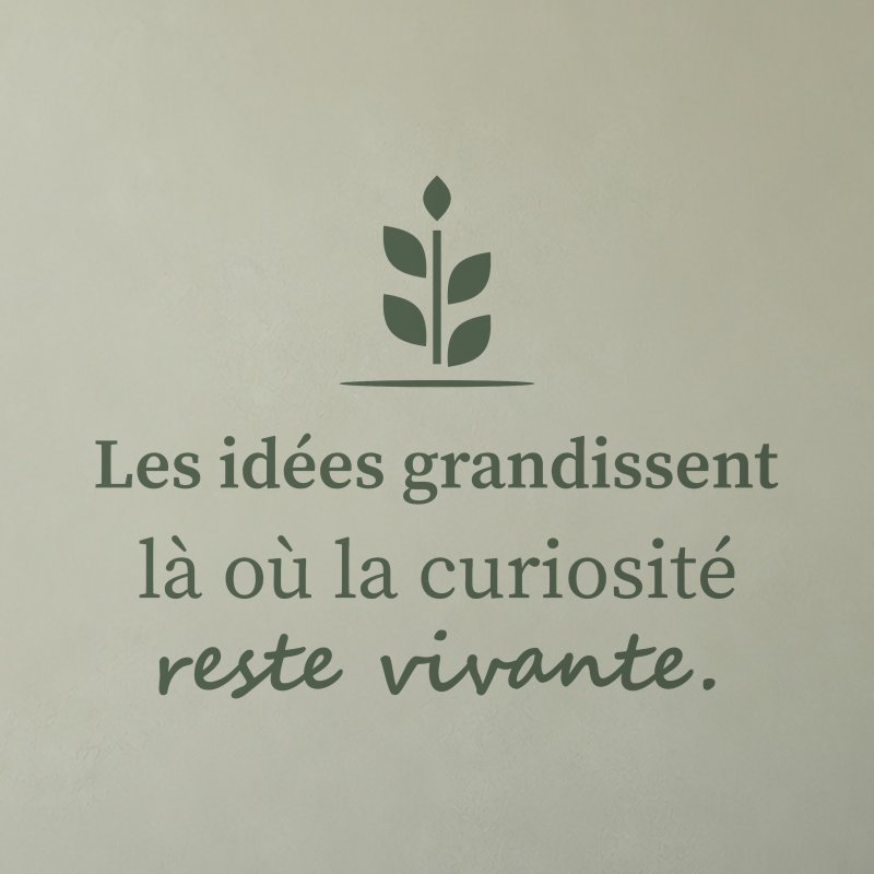 Sticker mural citation — Le jardin des idées | Fun-Stickers
