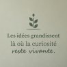 Sticker mural citation — Le jardin des idées | Fun-Stickers