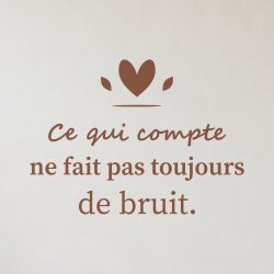Sticker mural citation — L'essentiel demeure | Fun-Stickers