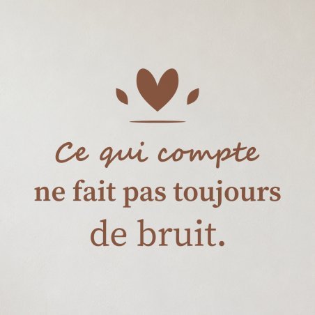 Sticker mural citation — L'essentiel demeure | Fun-Stickers