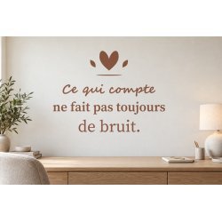 Sticker mural citation — L'essentiel demeure | Fun-Stickers