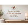 Sticker mural citation — L'essentiel demeure | Fun-Stickers