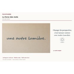 Wall decal A different light | Fun-Stickers