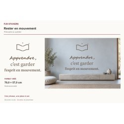 Wall decal Keep moving | Fun-Stickers