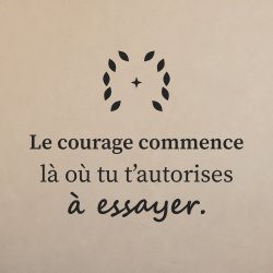 Wall decal The courage to try | Fun-Stickers