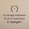 Wall decal The courage to try | Fun-Stickers