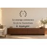 Sticker mural citation — Le courage d'essayer | Fun-Stickers