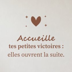 Sticker mural citation — Les petites victoires | Fun-Stickers