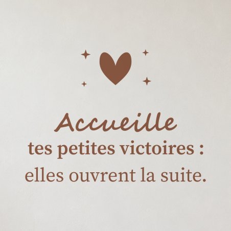 Sticker mural citation — Les petites victoires | Fun-Stickers