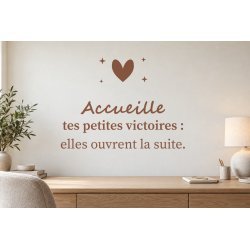 Sticker mural citation — Les petites victoires | Fun-Stickers