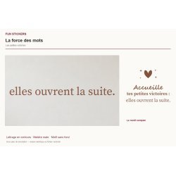 Sticker mural citation — Les petites victoires | Fun-Stickers