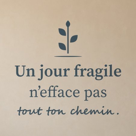 Sticker mural citation — L'élan revient | Fun-Stickers