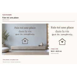 Wall decal Make room for yourself | Fun-Stickers