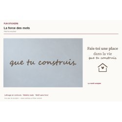 Wall decal Make room for yourself | Fun-Stickers